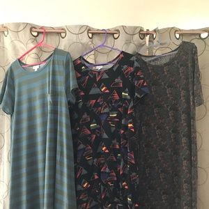 Lularoe Dress Bundle Carly/Julia